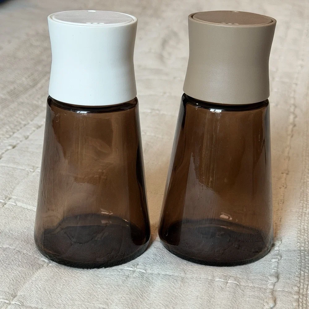 Set of 2, IKEA HALVTOM Salt and Pepper Shakers 4 ¾